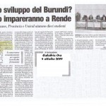 Lo sviluppo del burundi