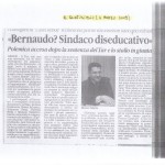 Bernaudo Sindaco diseducativo