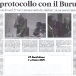 Un protocollo con il burundi