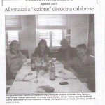 Albertazzi a lezione di cucina calbrese