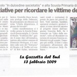 La-gazzetta-del-sud-13_02_2009_Due-iniziative-per-ricordare-le