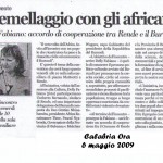 Gemellaggio con gli africani