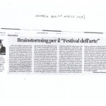 Brainstrorming per il festival