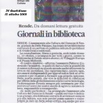 giornali in biblioteca