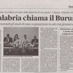 la Calabria chiama il Burundi 22 luglio 2010