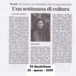 una settimana di cultura