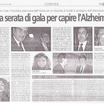 una serata di gala per capire l'Alzheimer